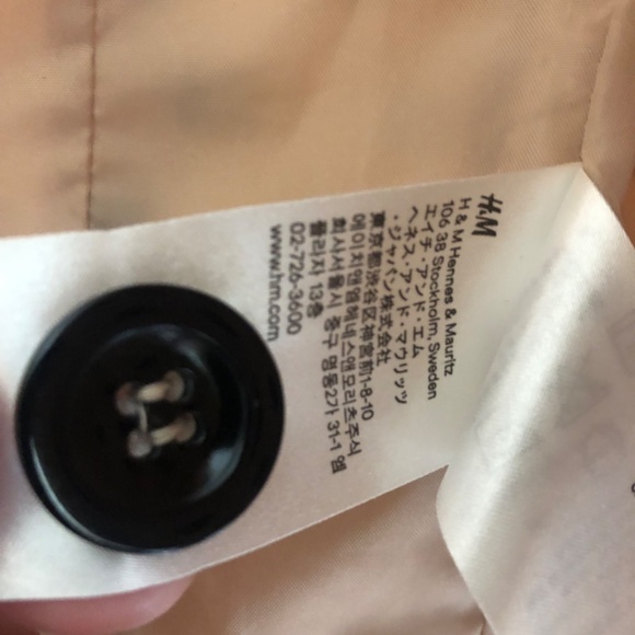 Polka dot peach blazer size 8 fully lined NWOT - Picture 7 of 7